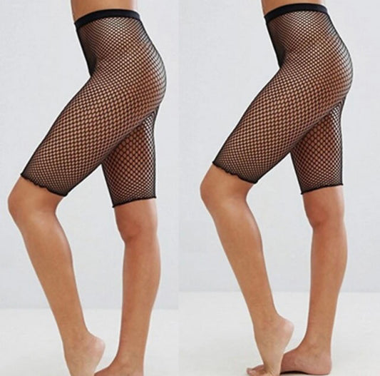 Fishnet Shorts - Black